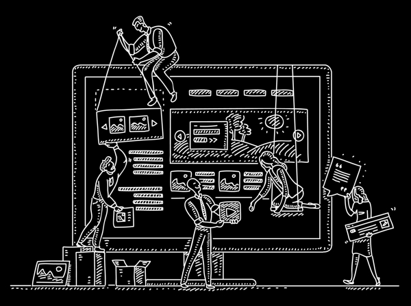 Hermann Strobl und Team. Erstellung einer Webseite